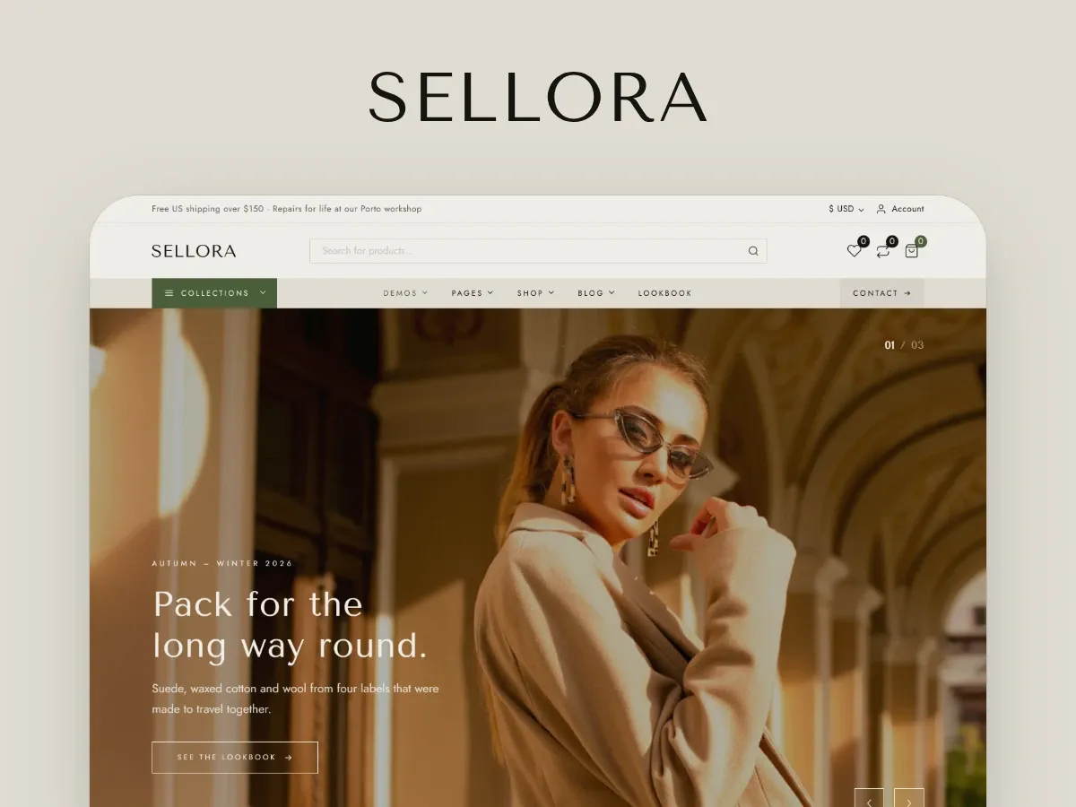 Sellora — Fashion Store WordPress theme